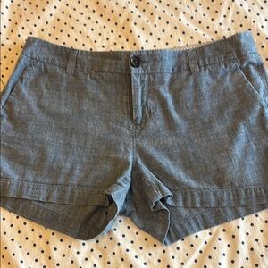 Merona High Waist Blue Shorts with Tailored Cuff